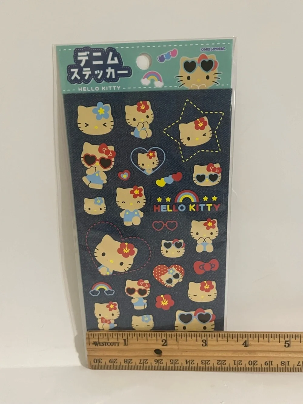 Sanrio Hello Kitty Denim Theme Sticker Sheet